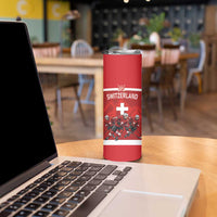 Custom Switzerland Ice Hockey Skinny Tumbler La Nati World Glory