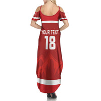 Custom Switzerland Ice Hockey Summer Maxi Dress La Nati World Glory