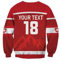 Custom Switzerland Ice Hockey Sweatshirt La Nati World Glory