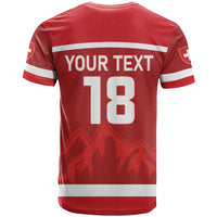 Custom Switzerland Ice Hockey T Shirt La Nati World Glory