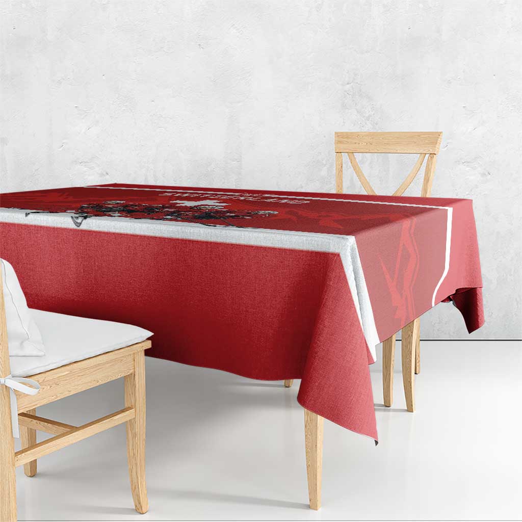 Switzerland Ice Hockey Tablecloth La Nati World Glory