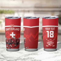 Custom Switzerland Ice Hockey Tumbler Cup La Nati World Glory