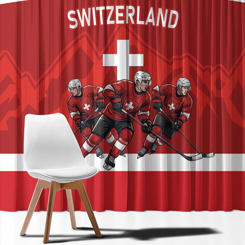 Switzerland Ice Hockey Window Curtain La Nati World Glory