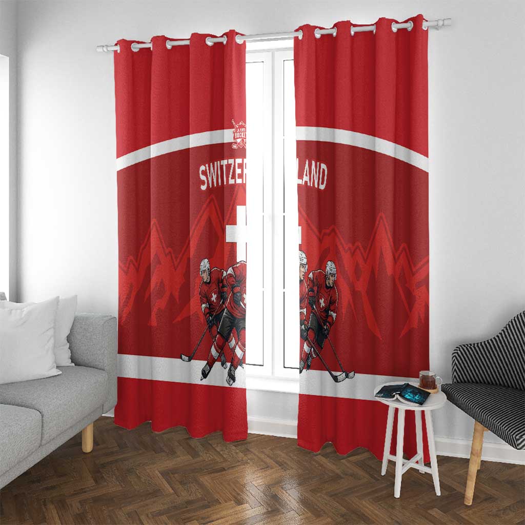 Switzerland Ice Hockey Window Curtain La Nati World Glory