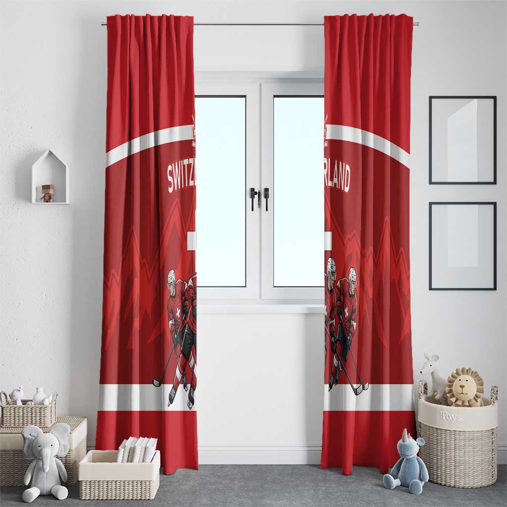 Switzerland Ice Hockey Window Curtain La Nati World Glory