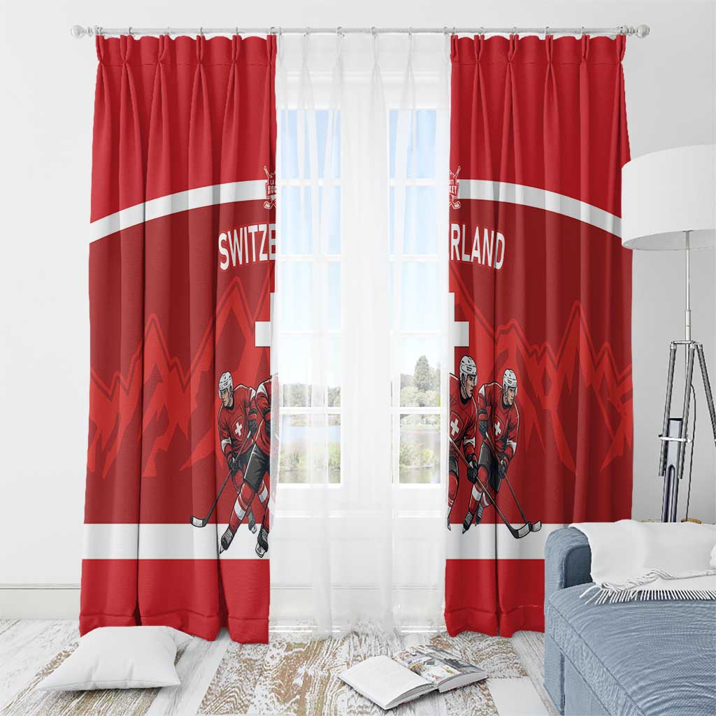 Switzerland Ice Hockey Window Curtain La Nati World Glory