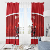 Switzerland Ice Hockey Window Curtain La Nati World Glory