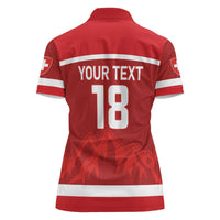 Custom Switzerland Ice Hockey Women Polo Shirt La Nati World Glory