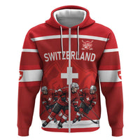 Custom Switzerland Ice Hockey Zip Hoodie La Nati World Glory