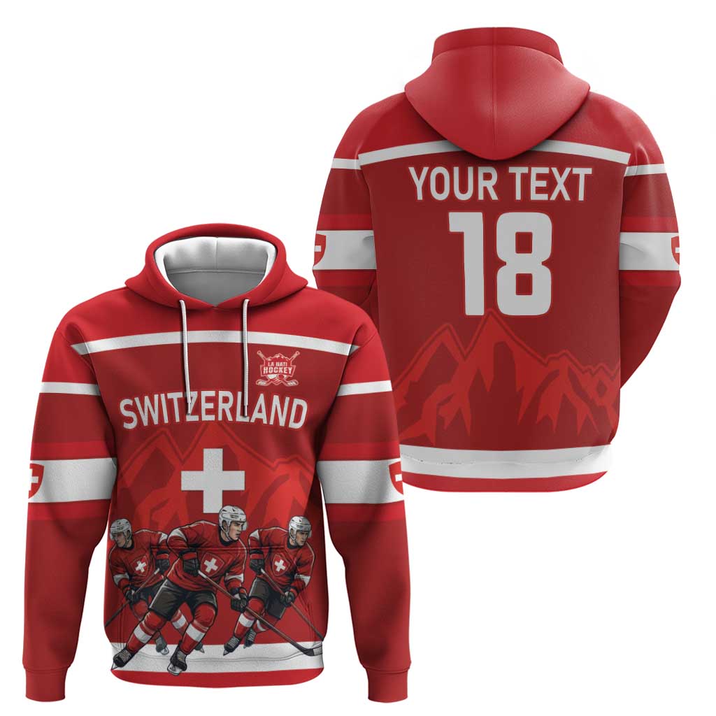 Custom Switzerland Ice Hockey Zip Hoodie La Nati World Glory