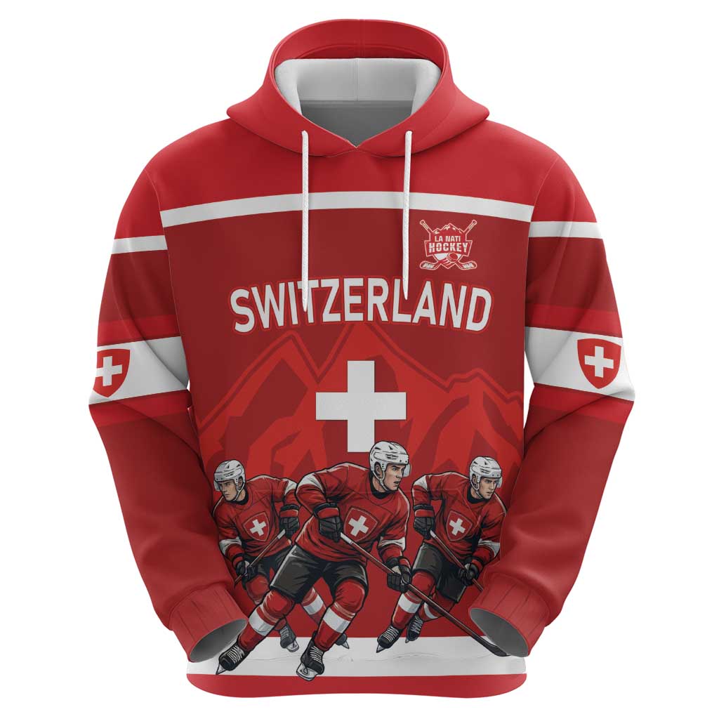 Custom Switzerland Ice Hockey Zip Hoodie La Nati World Glory