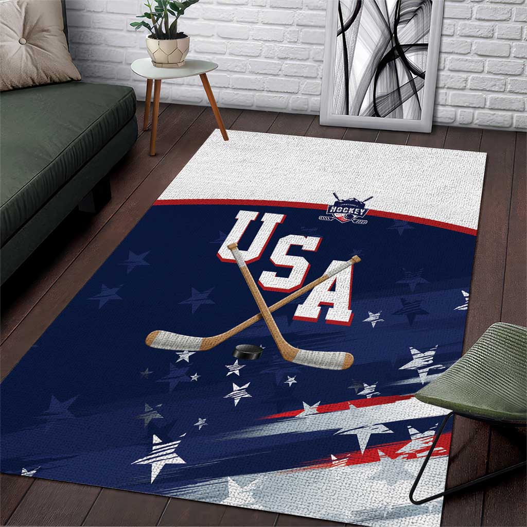 USA Ice Hockey Area Rug American Power 2026 Edition