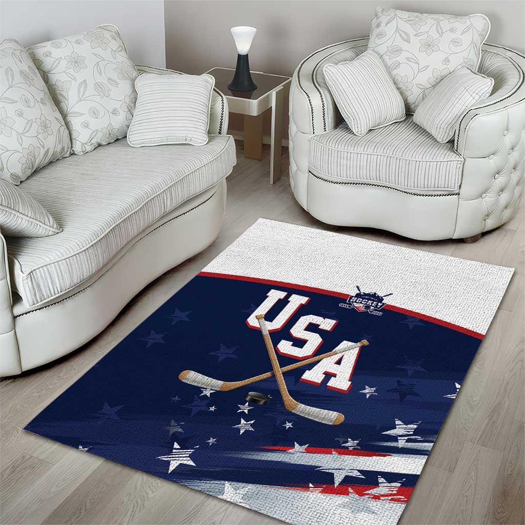 USA Ice Hockey Area Rug American Power 2026 Edition