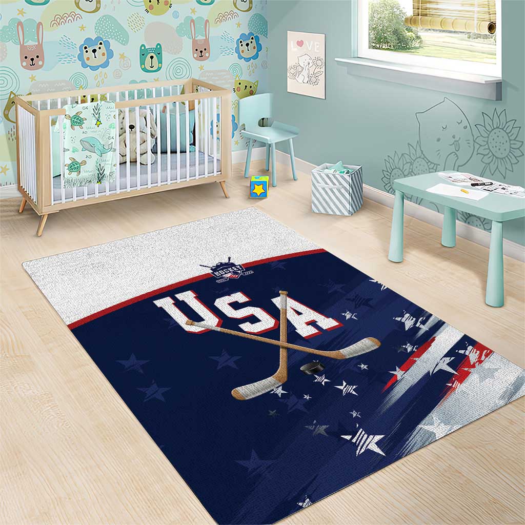 USA Ice Hockey Area Rug American Power 2026 Edition