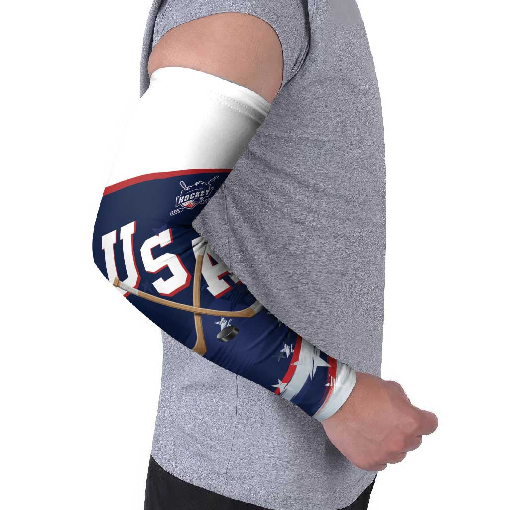 Custom USA Ice Hockey Arm Sleeves American Power 2026 Edition