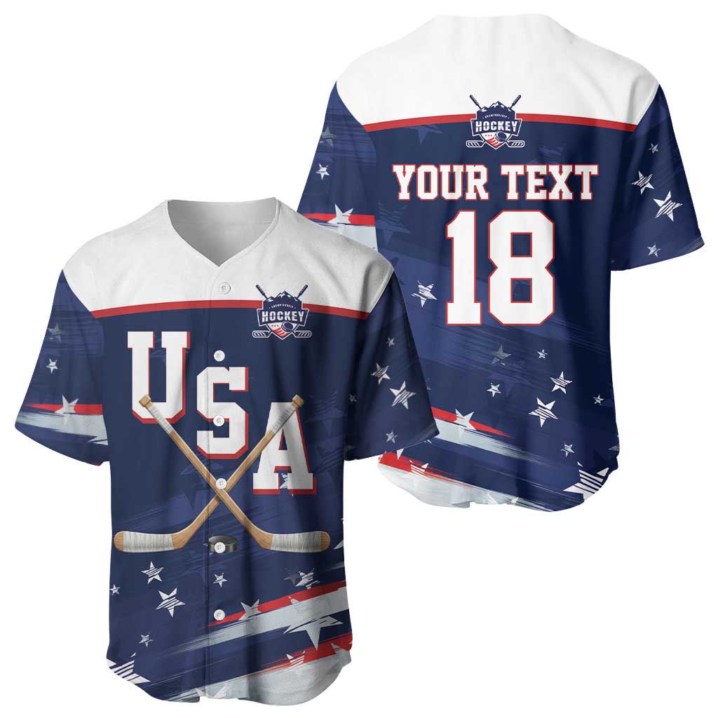 Custom USA Ice Hockey Baseball Jersey American Power 2026 Edition