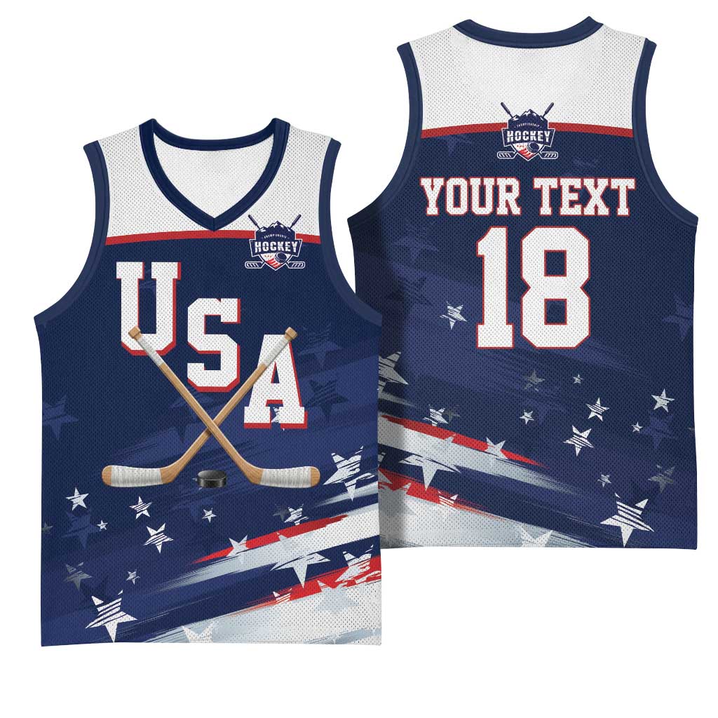 Custom USA Ice Hockey Basketball Jersey American Power 2026 Edition