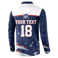 Custom USA Ice Hockey Button Sweatshirt American Power 2026 Edition