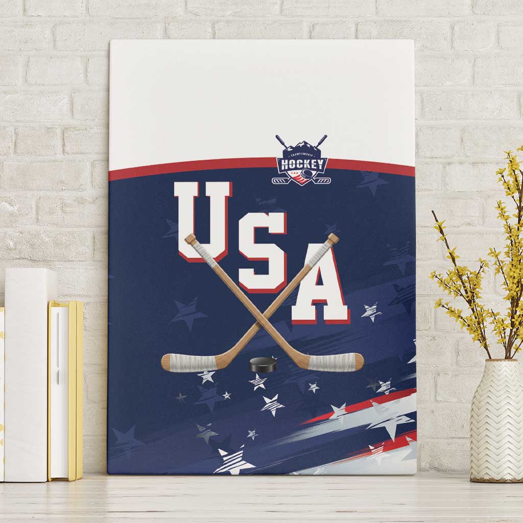 USA Ice Hockey Canvas Wall Art American Power 2026 Edition