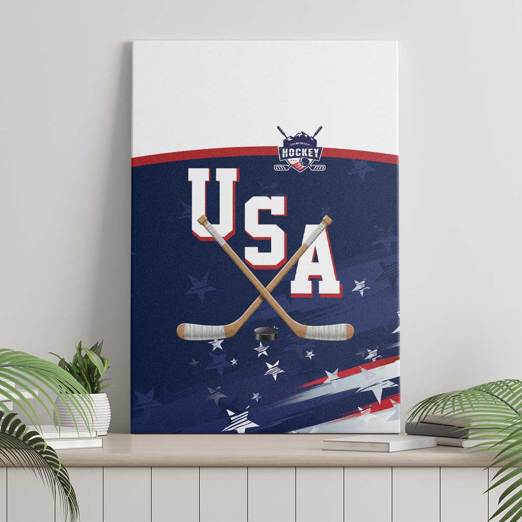 USA Ice Hockey Canvas Wall Art American Power 2026 Edition