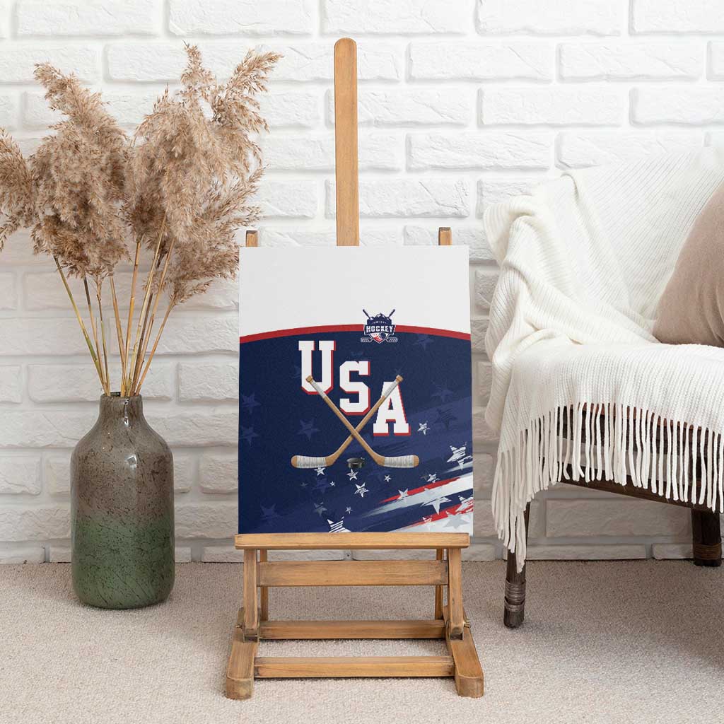 USA Ice Hockey Canvas Wall Art American Power 2026 Edition