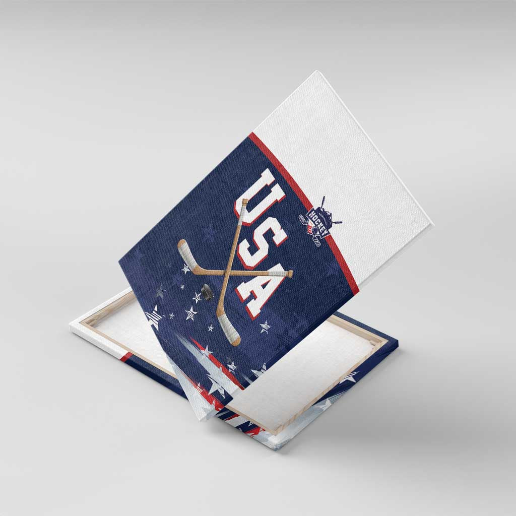 USA Ice Hockey Canvas Wall Art American Power 2026 Edition
