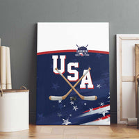 USA Ice Hockey Canvas Wall Art American Power 2026 Edition