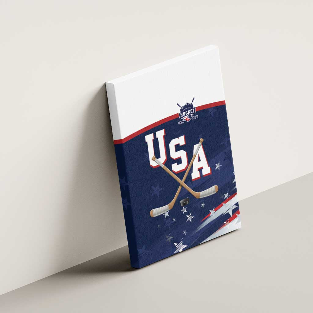 USA Ice Hockey Canvas Wall Art American Power 2026 Edition