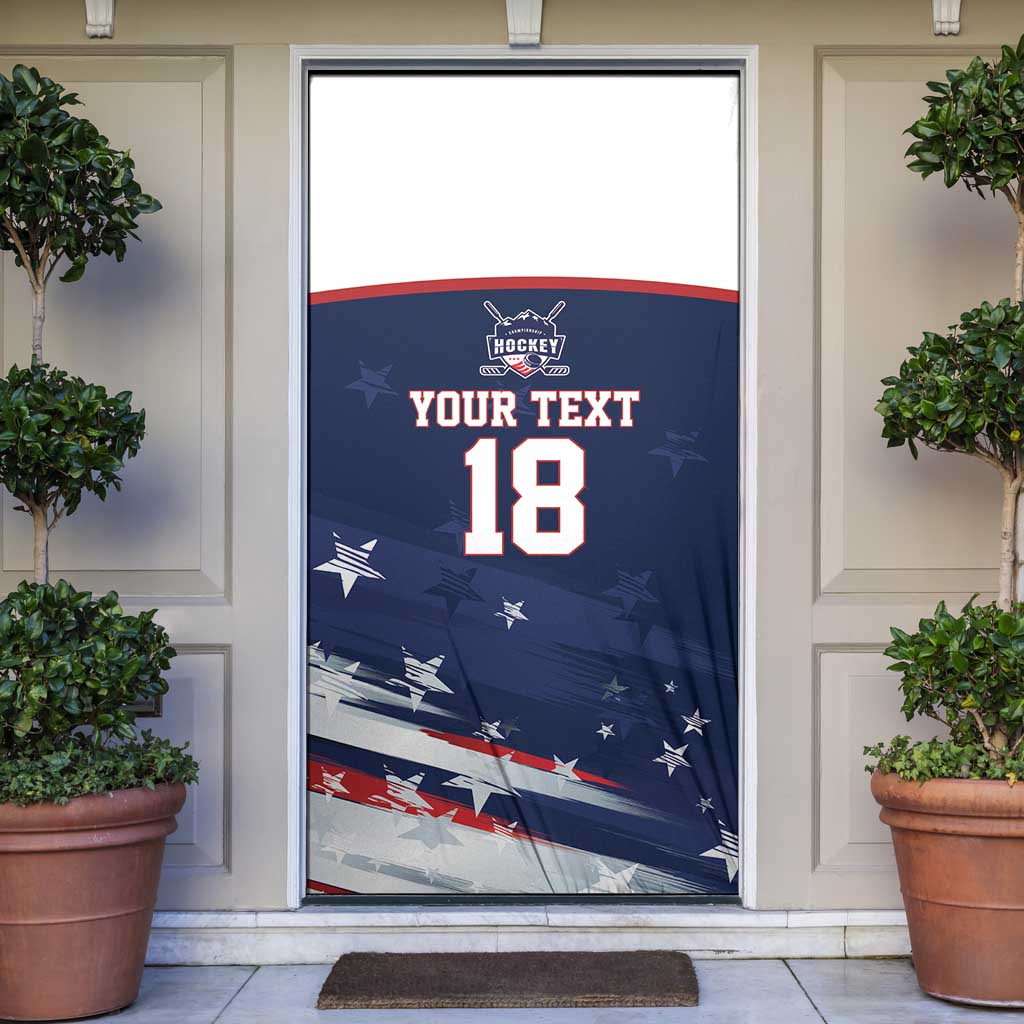 Custom USA Ice Hockey Door Cover American Power 2026 Edition