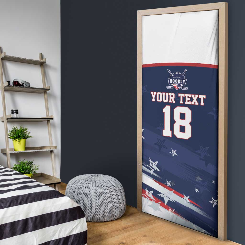 Custom USA Ice Hockey Door Cover American Power 2026 Edition