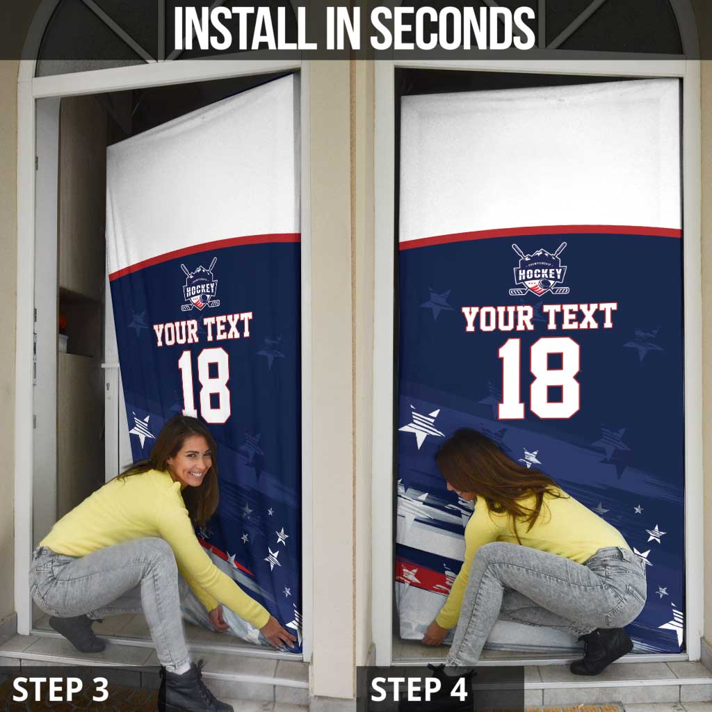 Custom USA Ice Hockey Door Cover American Power 2026 Edition