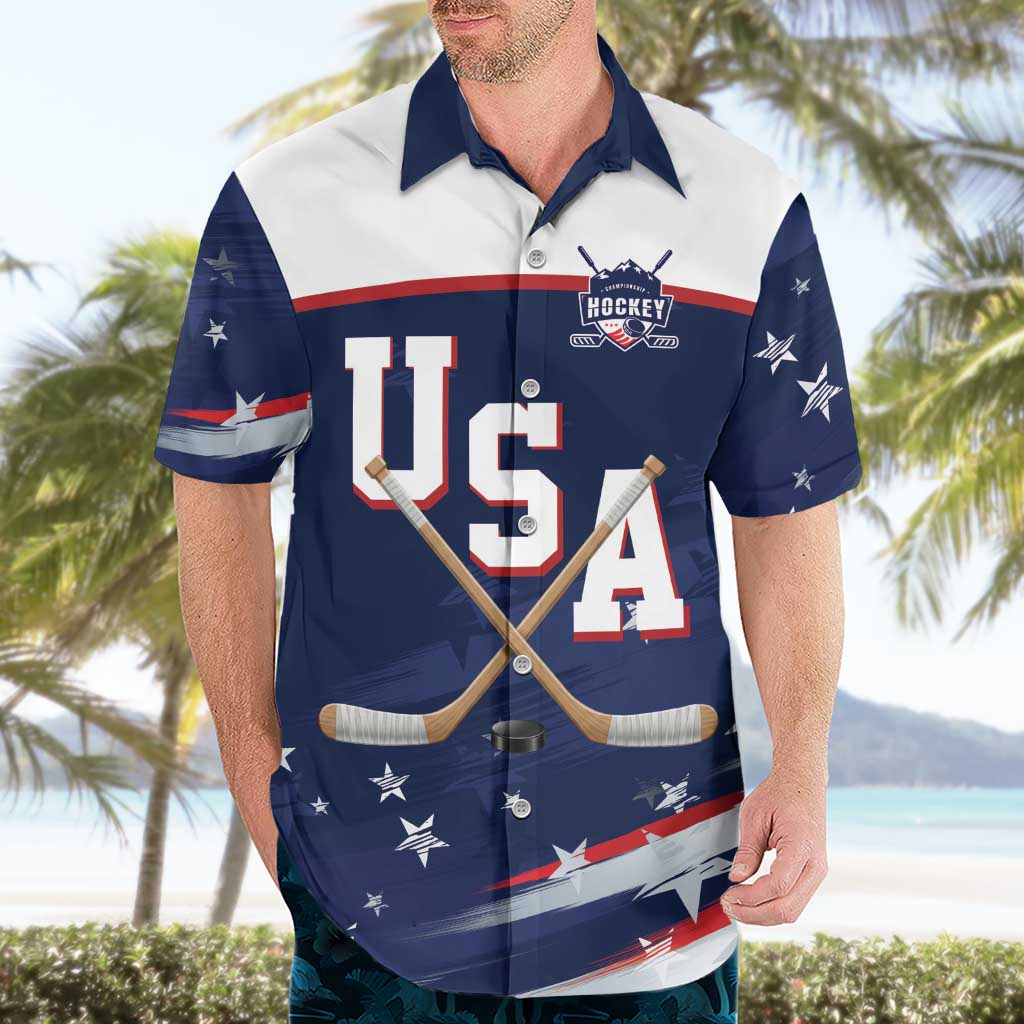 Custom USA Ice Hockey Hawaiian Shirt American Power 2026 Edition