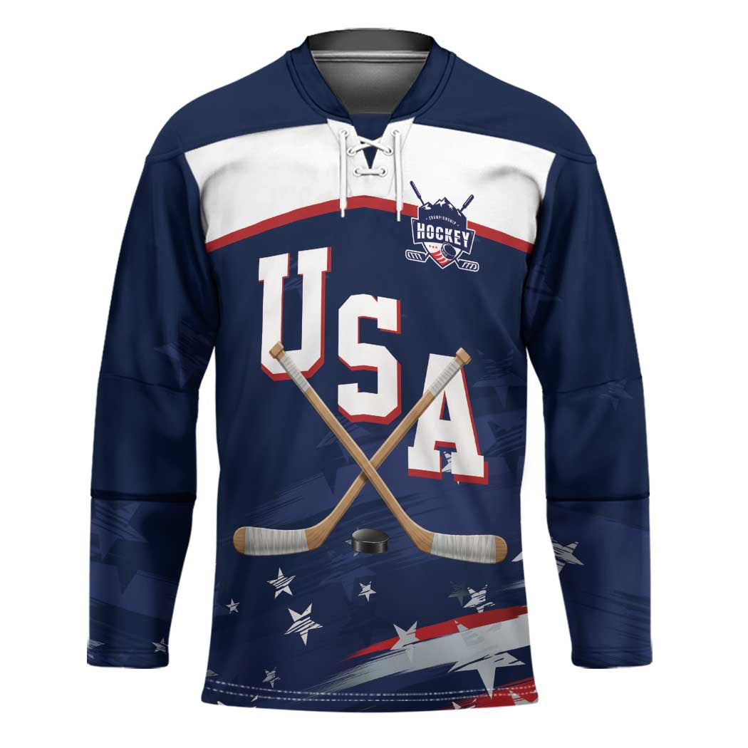 Custom USA Ice Hockey Hockey Jersey American Power 2026 Edition