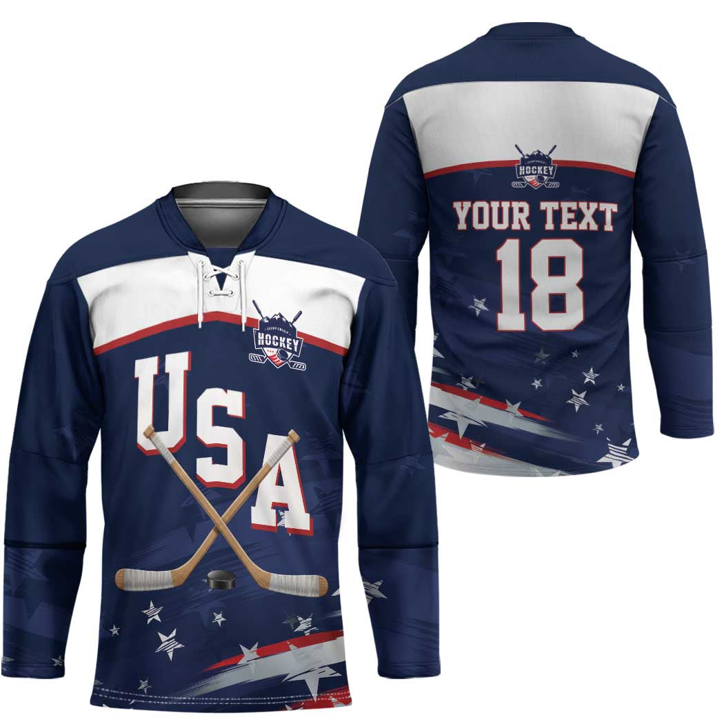 Custom USA Ice Hockey Hockey Jersey American Power 2026 Edition