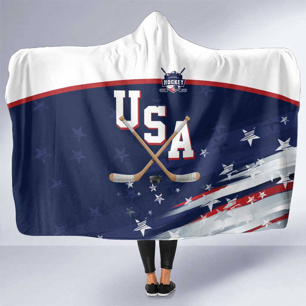 USA Ice Hockey Hooded Blanket American Power 2026 Edition