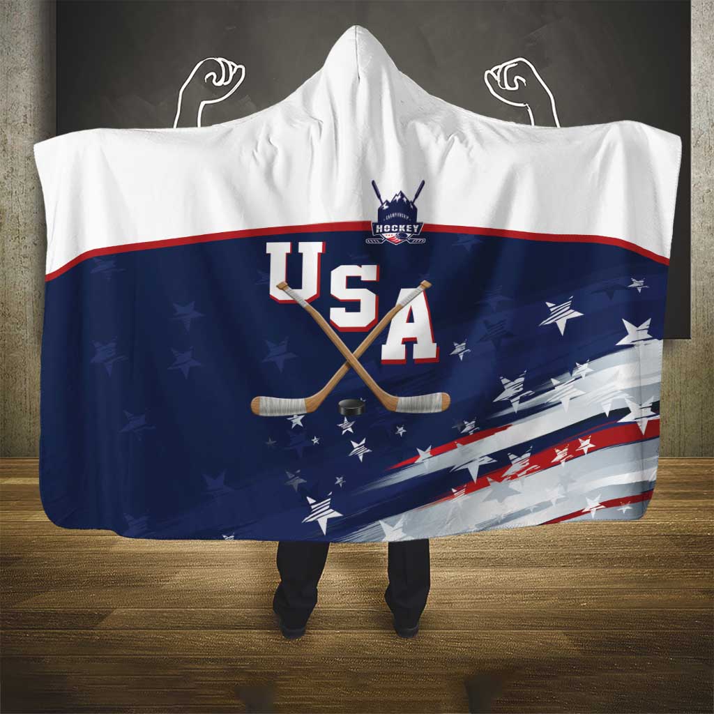 USA Ice Hockey Hooded Blanket American Power 2026 Edition