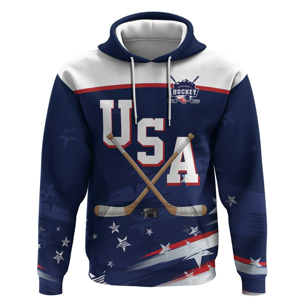Custom USA Ice Hockey Hoodie American Power 2026 Edition