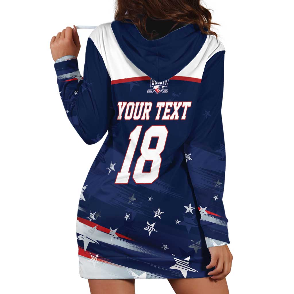Custom USA Ice Hockey Hoodie Dress American Power 2026 Edition