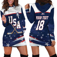 Custom USA Ice Hockey Hoodie Dress American Power 2026 Edition