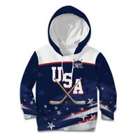 Custom USA Ice Hockey Kid Hoodie American Power 2026 Edition