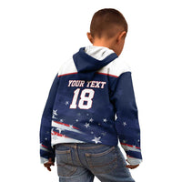 Custom USA Ice Hockey Kid Hoodie American Power 2026 Edition