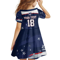 Custom USA Ice Hockey Kid Short Sleeve Dress American Power 2026 Edition