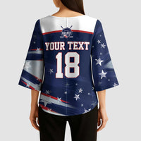 Custom USA Ice Hockey Kimono Sleeve Blouse American Power 2026 Edition