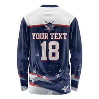 Custom USA Ice Hockey Long Sleeve Shirt American Power 2026 Edition