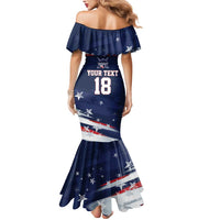 Custom USA Ice Hockey Mermaid Dress American Power 2026 Edition