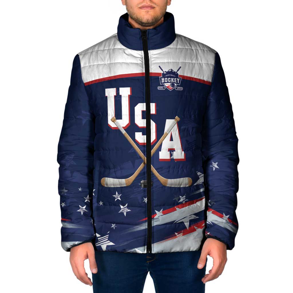 Custom USA Ice Hockey Padded Jacket American Power 2026 Edition