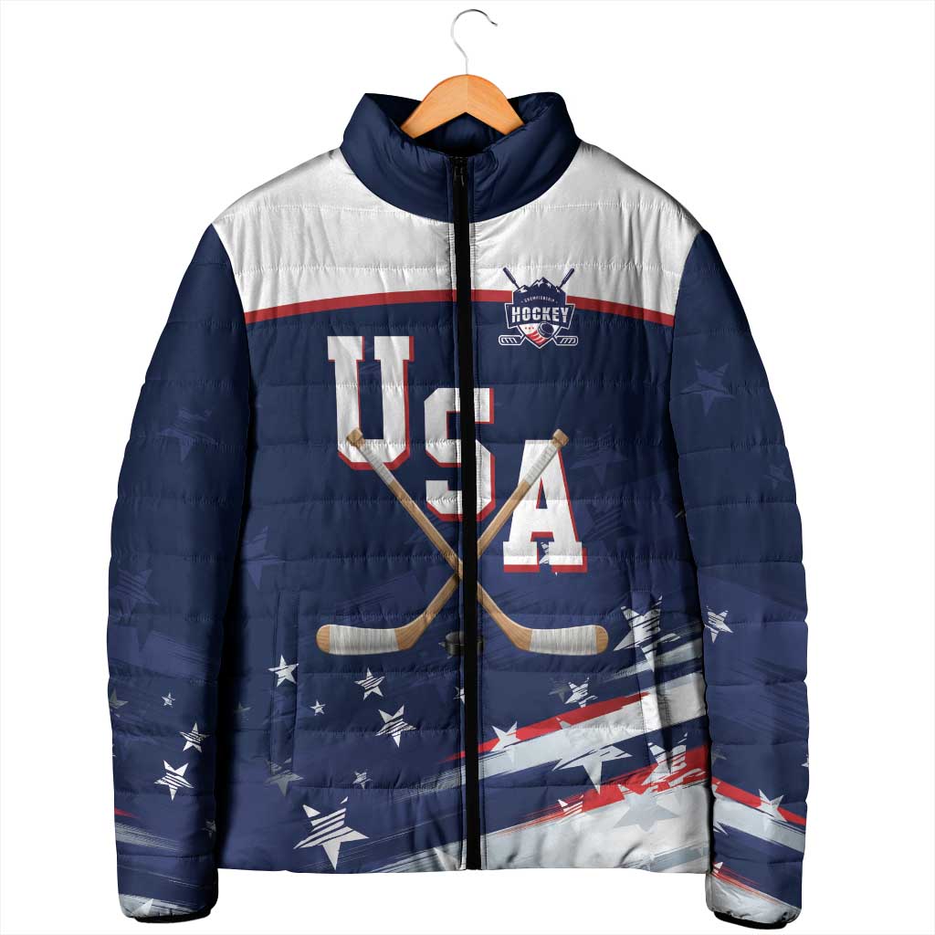Custom USA Ice Hockey Padded Jacket American Power 2026 Edition