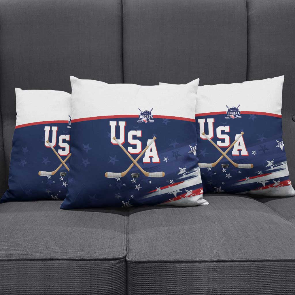 USA Ice Hockey Pillow Cover American Power 2026 Edition
