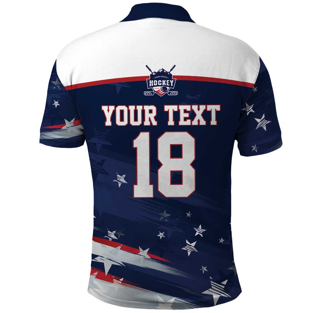 Custom USA Ice Hockey Polo Shirt American Power 2026 Edition