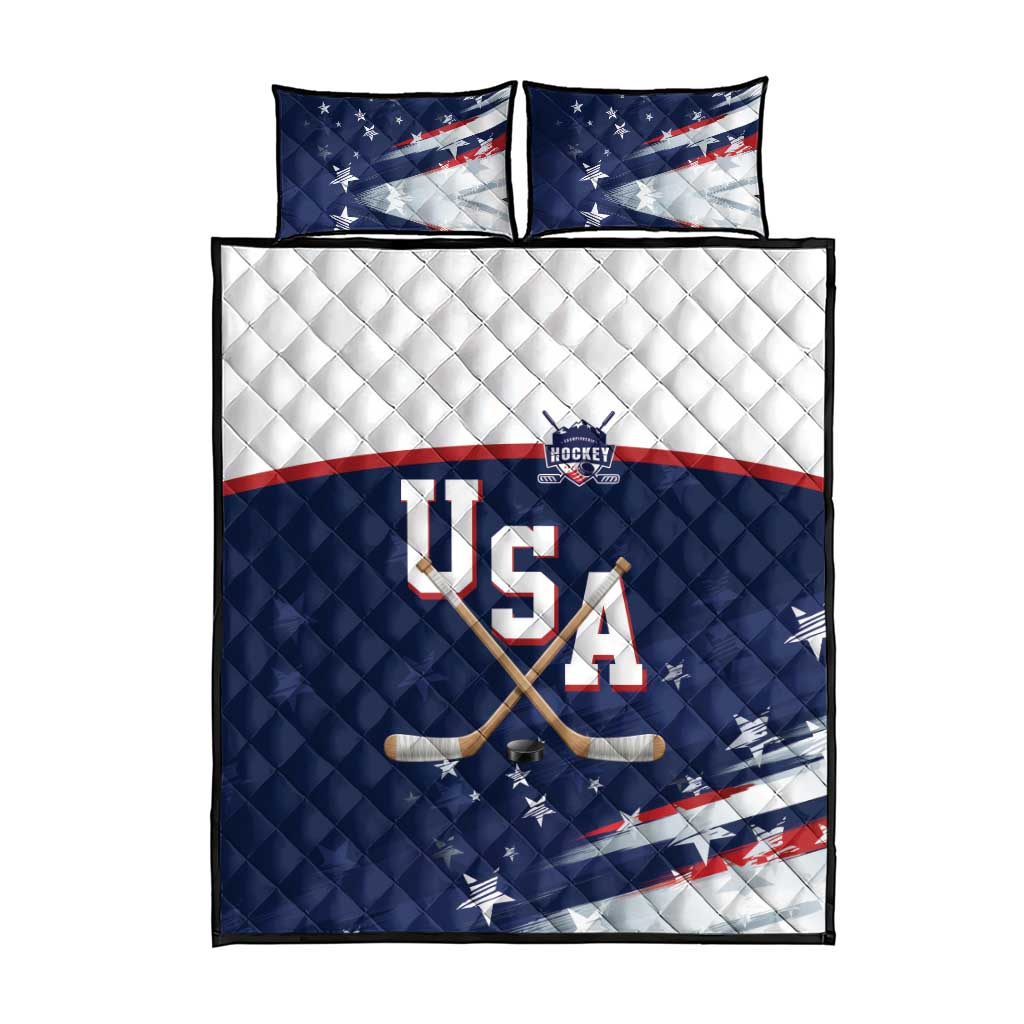 USA Ice Hockey Quilt Bed Set American Power 2026 Edition